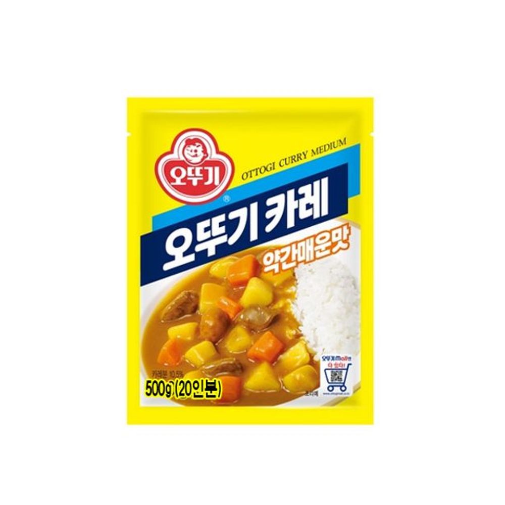 오뚜기 카레 매콤한 맛 약간매운맛 카레 500g 간편 조리 : 아크로프레임