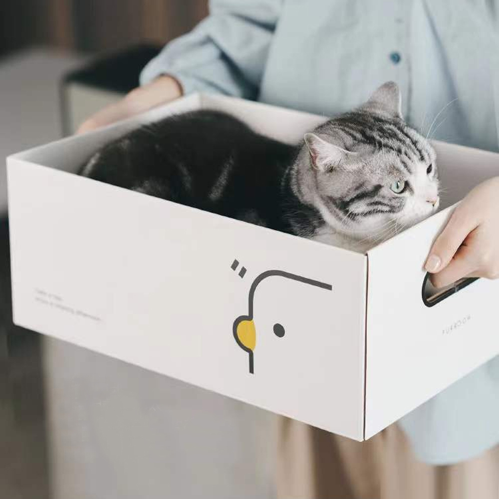 개과천선 어몽드 인박스 고양이 스크래쳐 대형 수직 숨숨집 하우스 반려묘 - 상세 이미지 5