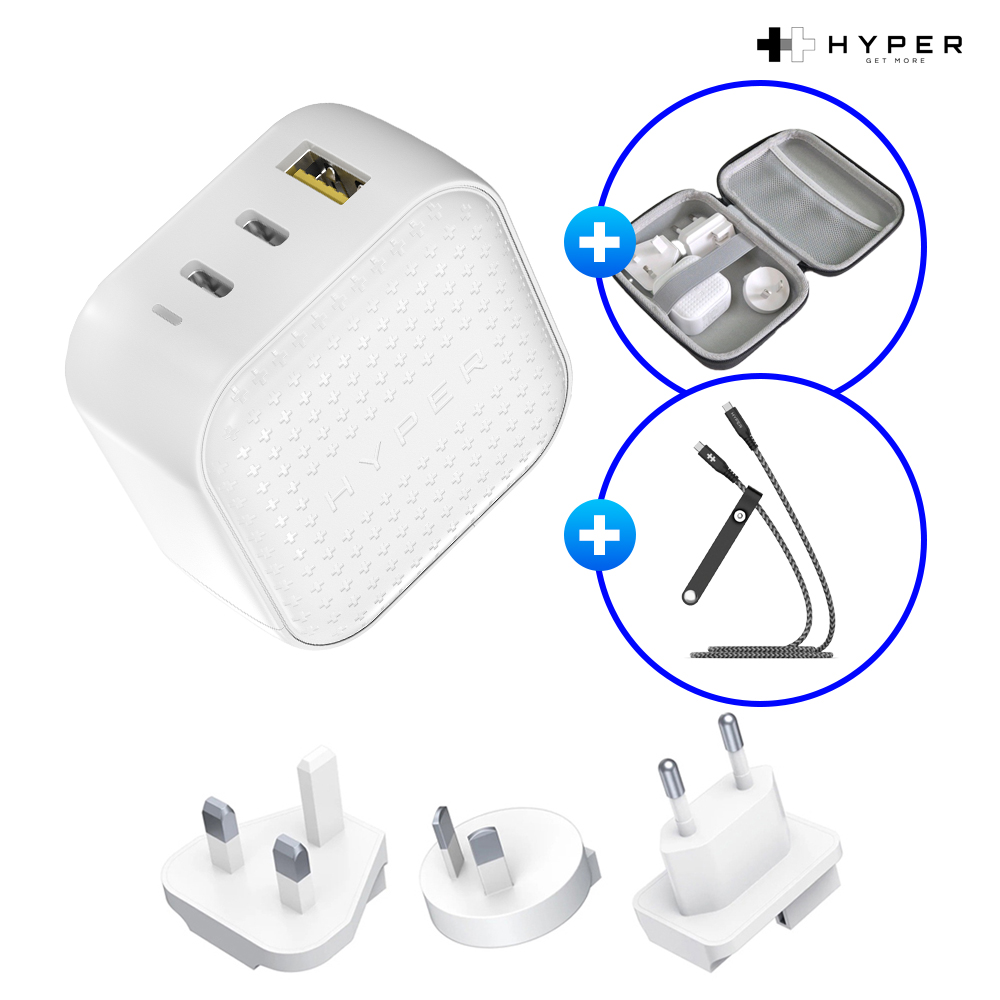 하이퍼주스 갤럭시 pd 워치 멀티 애플 아이패드 삼성 노트북 어댑터 충전기+케이블+케이스