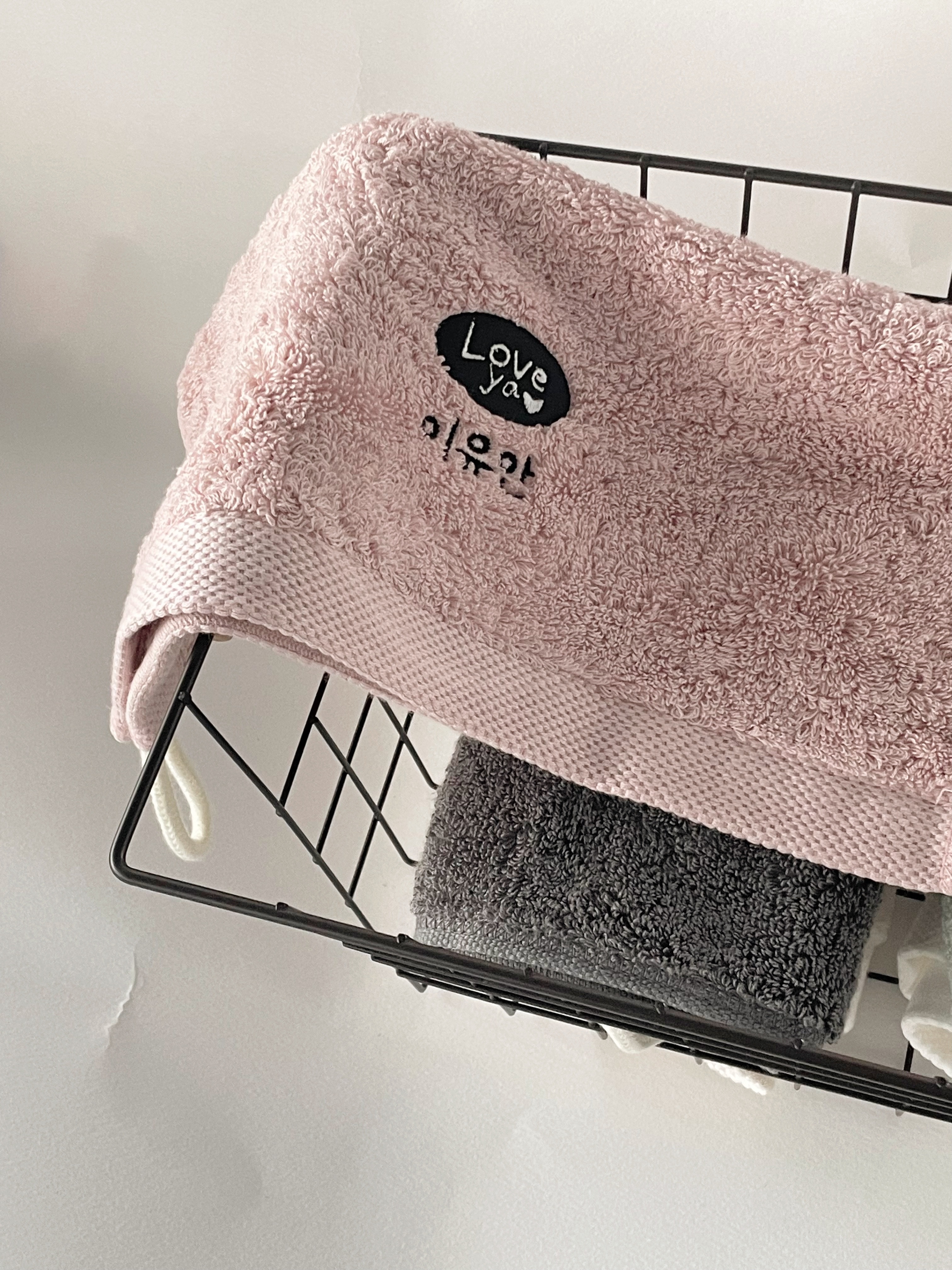 러브야 고리수건 핸드타올 어린이집 유치원 수건 준비물
