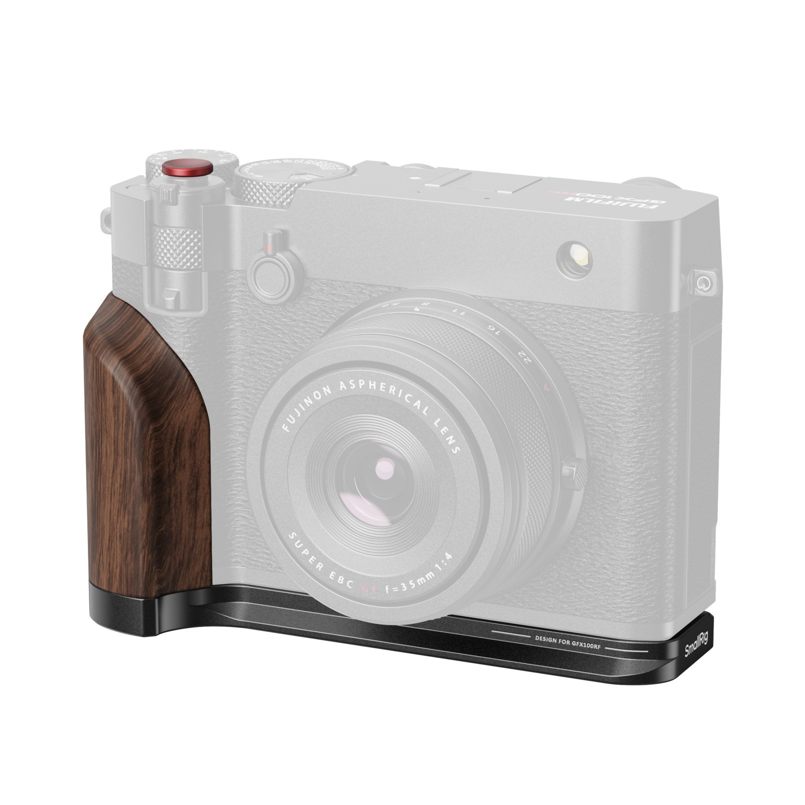 스몰리그 FUJIFILM GFX100RF 전용 L자형 마운트 플레이트 우드 그립 핸들 (블랙) 5266 - 상품 이미지
