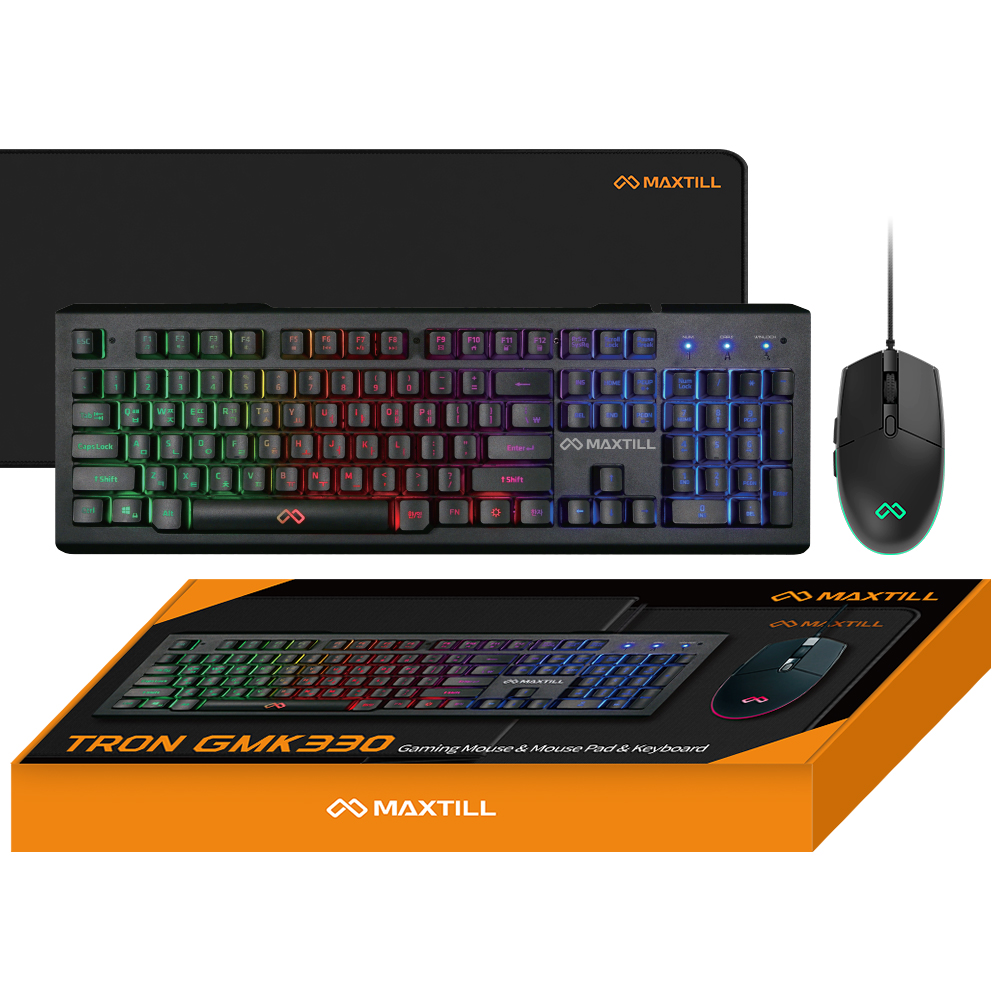 맥스틸 GMK330 키보드 마우스 세트 장패드포함 키마 콤보 오피스 키감좋은 사무용 PC방 이미지 8