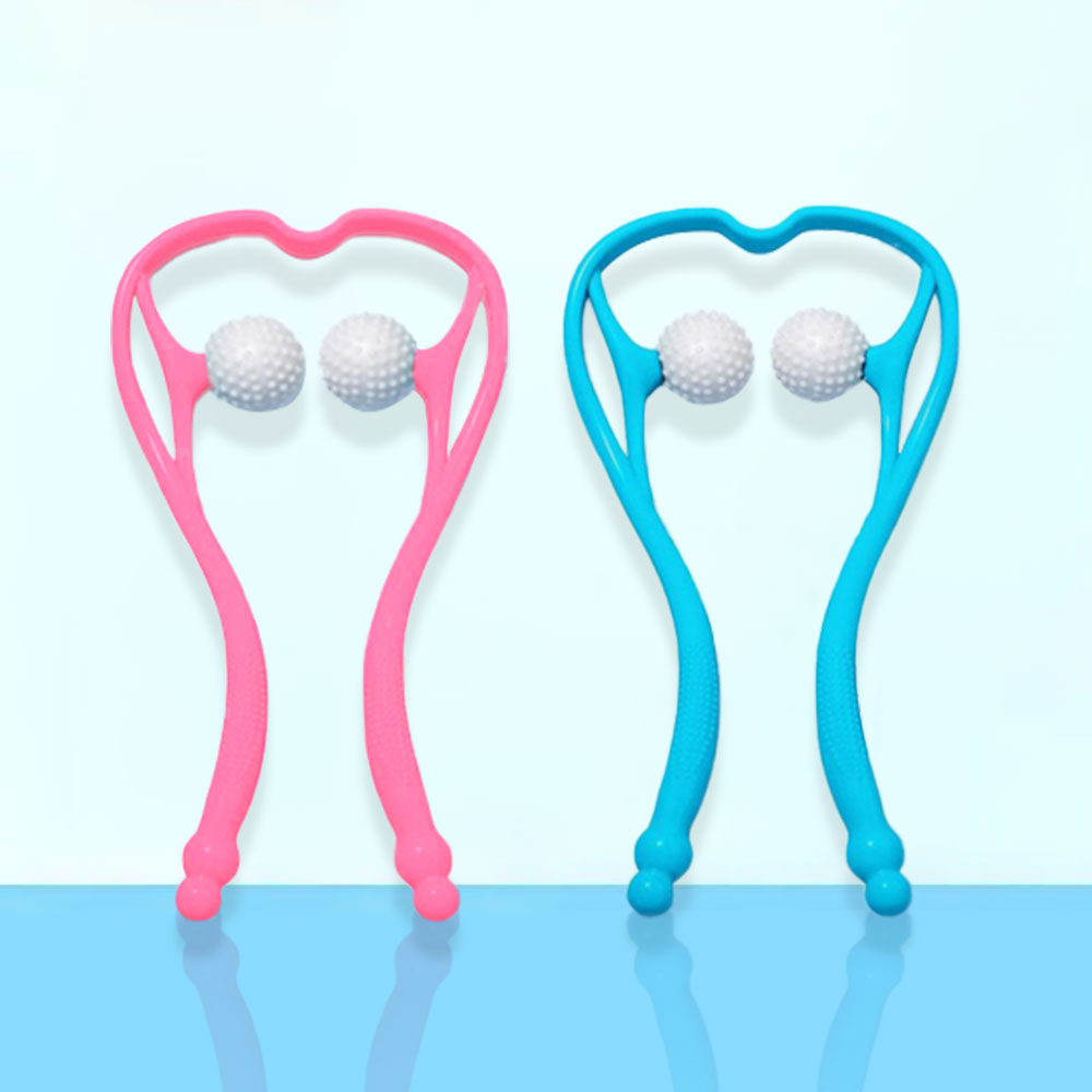 핸디형 골프공 목안마기 셀프마사지 시원한 뒷목 어깨 경추마사지기 부모님 효도선물 - 상품 이미지