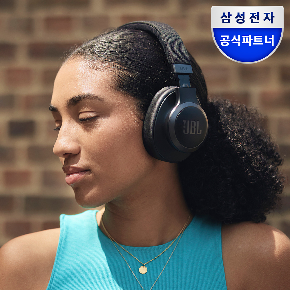 삼성전자 JBL LIVE 770NC 블루투스헤드셋 노이즈캔슬링 무선헤드폰 블랙