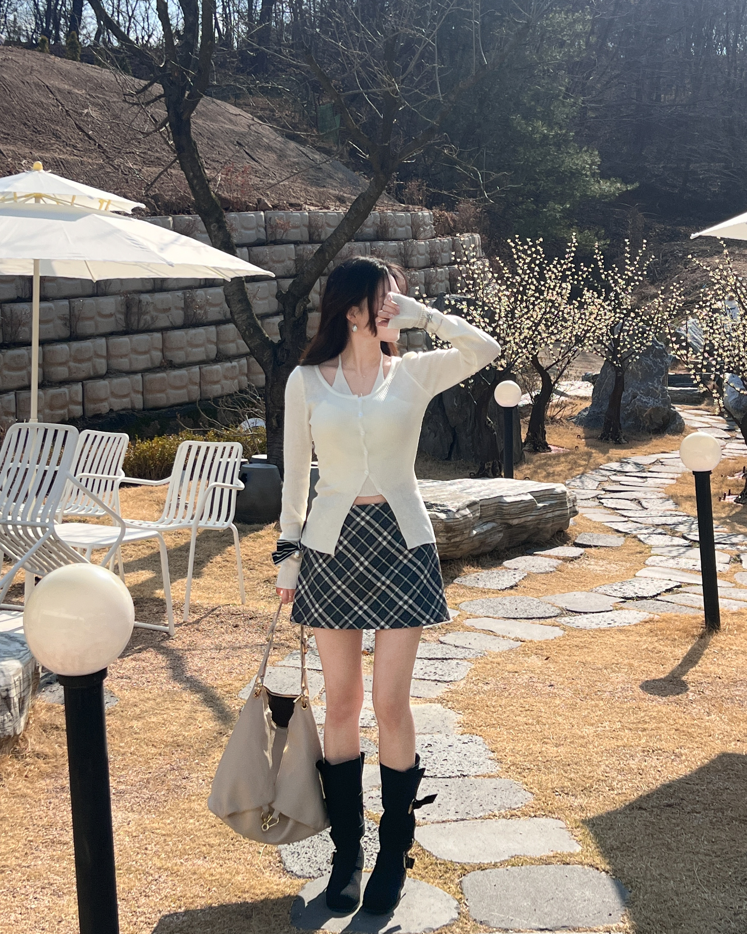 나시가디건세트 홀터넥가디건 레이어드가디건 - 상세 이미지 5