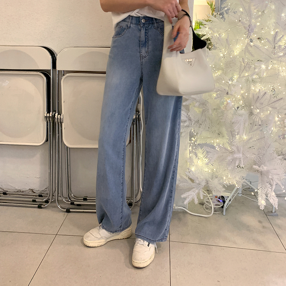 엘리디 쿨 데님 일자핏 팬츠 - 상세 이미지 3