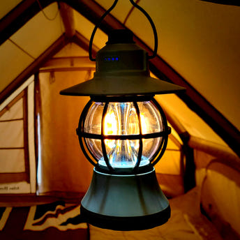 디알고 레트로 감성 충전식 LED 캠핑랜턴 RCL01