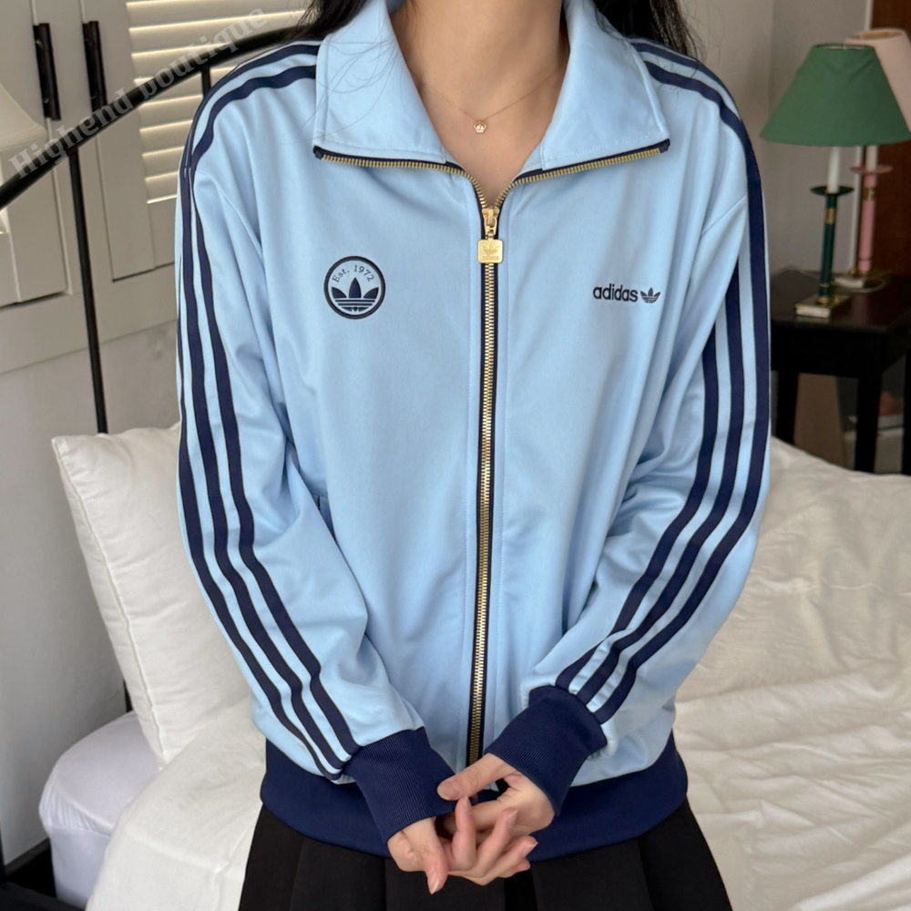 아디다스 져지 저지 트레이닝복 트랙탑 츄리닝 스카이블루, S 이미지 7