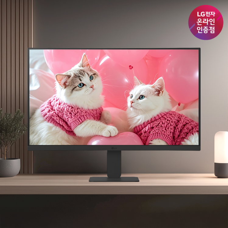 LG 24U421A 60.4cm(24인치) 베젤리스 FHD 100Hz 커브드 PD충전 사무용 보조 모니터