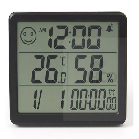 제이리빙샵 스마트 디지털시계 온습도계 가정용 육아용품 활용도가높은 습도측정기기 장마용품