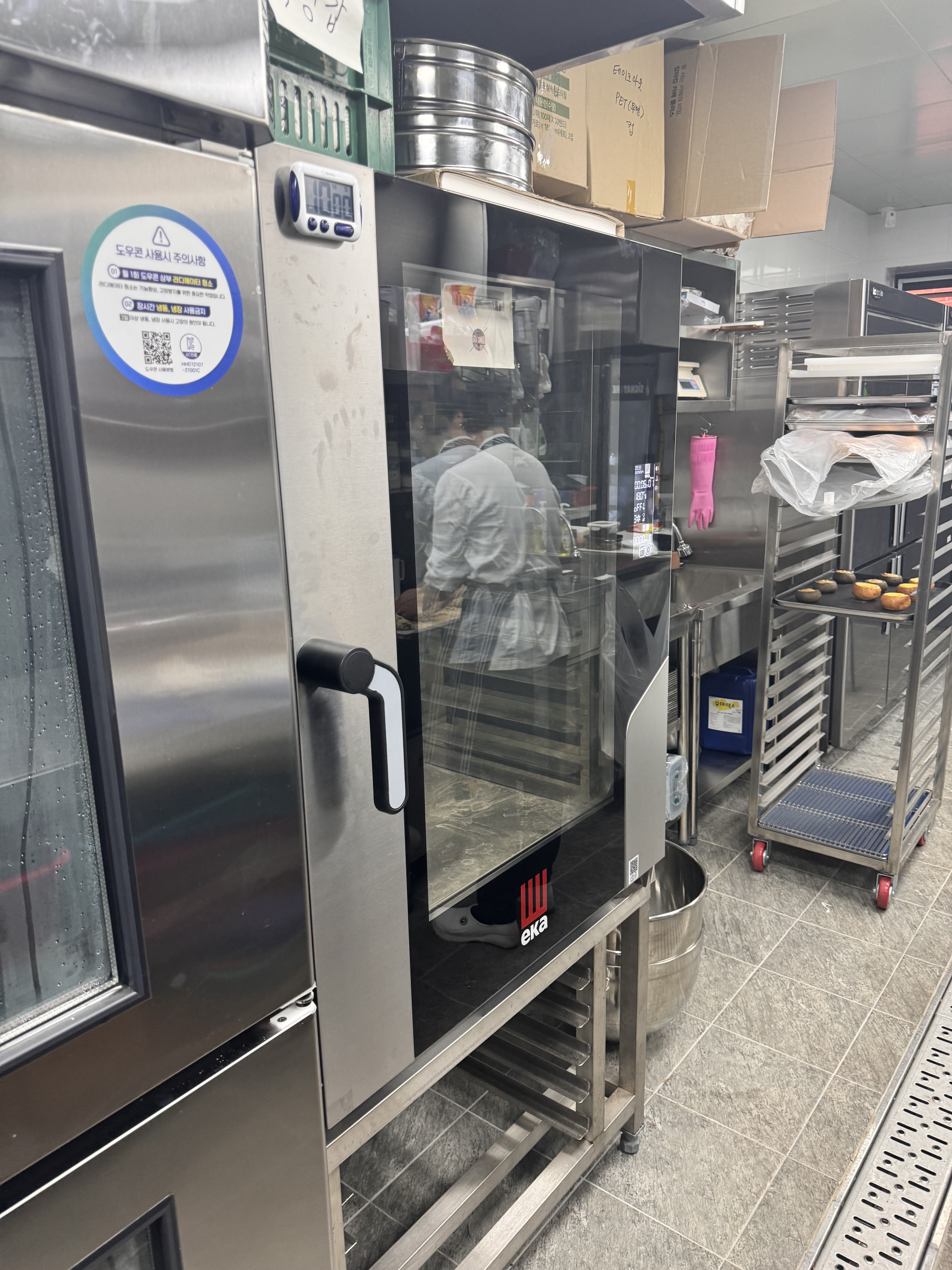 에카오븐 업소용오븐기 10단 대형 컨벡션 콤비 제과제빵 급식 베이커리 카페 MKF1064BM