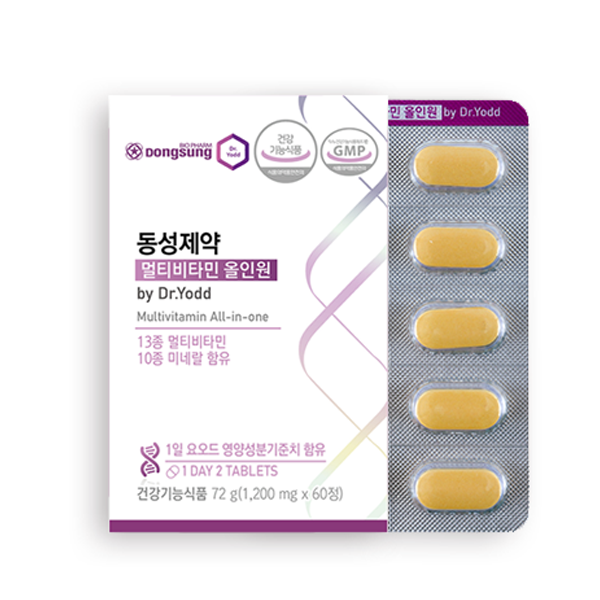동성제약 멀티비타민 수험생 영양제 청소년 성인 종합 미네랄 고3 60정, 1개