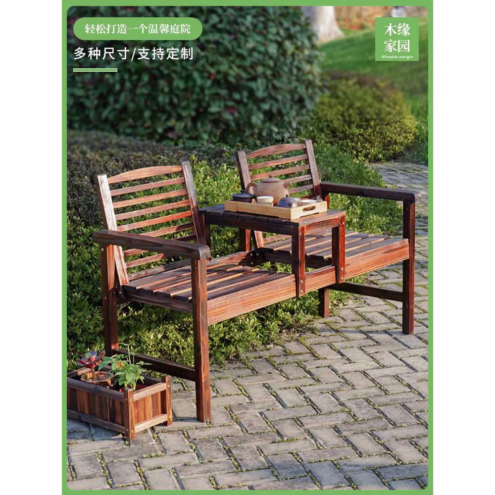 야외 수납 벤치 방수 목재 수납형 나무 체어 발코니 - 상세 이미지 3