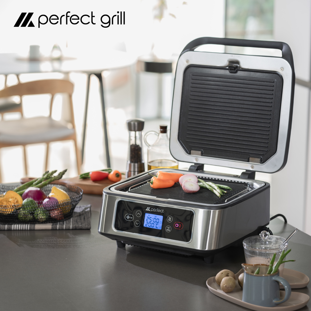 [왓츠인마이백 박은영 셰프 PICK] ROA로아 본사판매 퍼펙트그릴 전기 가정용 연기 없는 양면 삼겹살고기 그릴