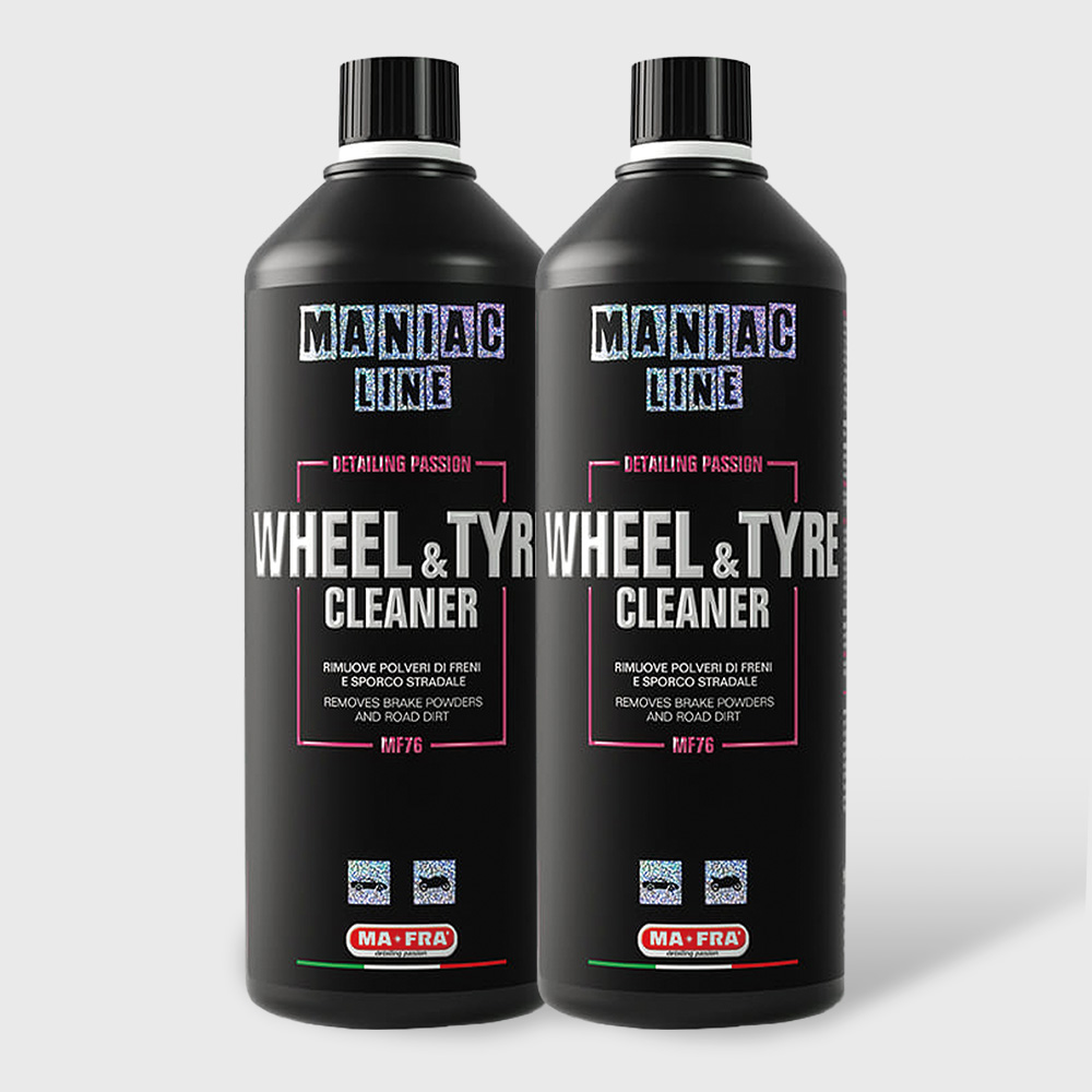 마프라 매니악 휠앤타이어 클리너 대용량 희석제품 타이어갈변제거 휠 분진 1L, 2개