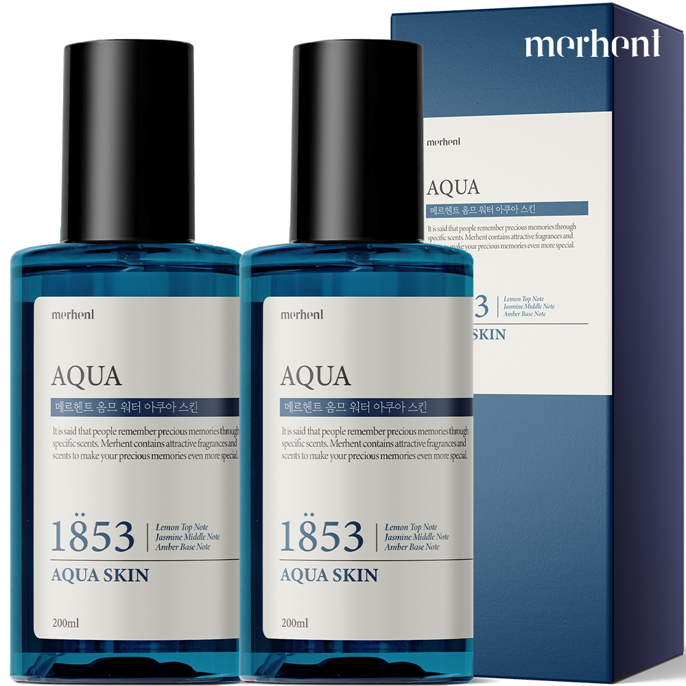 1+1 메르헨트 아쿠아 대용량 스킨 토너 200ml 수분 진정 보습 남자 남성 - 상품 이미지