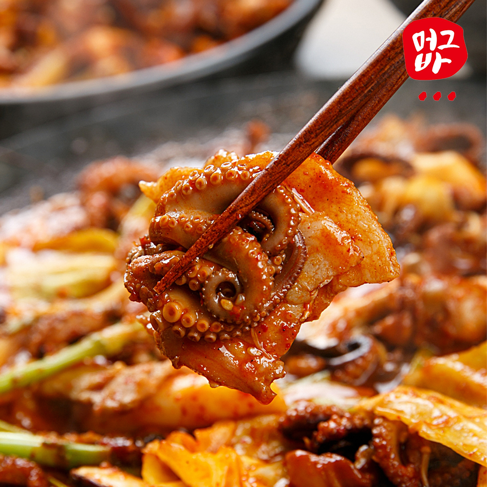 직화 쭈꾸미 삼겹살 볶음 쭈삼불고기 캠핑음식 간편요리 밀키트 불맛 350g, 1개 - 상품 이미지
