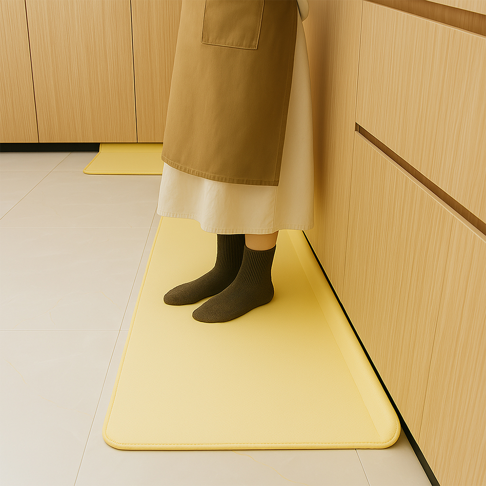 주방발매트 PVC 싱크대 두꺼운 고급 미끄럼방지 바닥매트 발판 대형 피로 방지 방수 중형