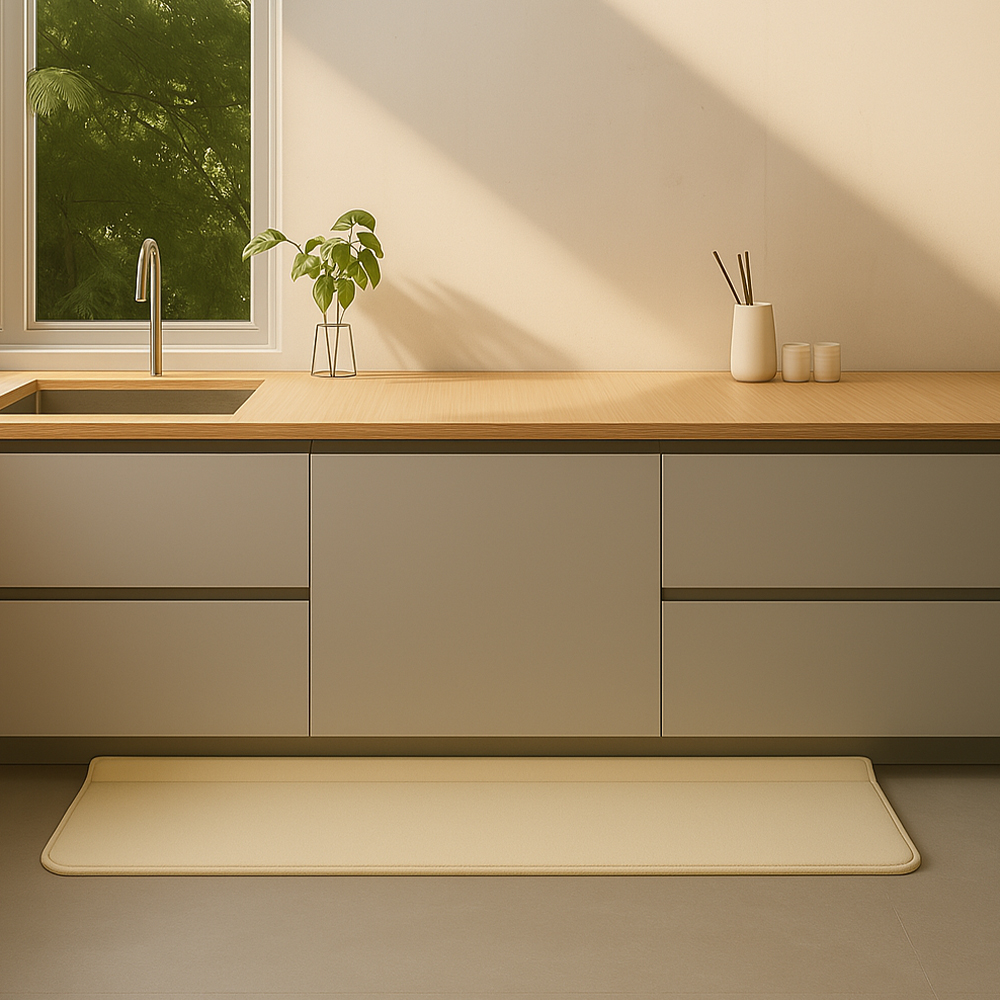 주방발매트 PVC 싱크대 두꺼운 고급 미끄럼방지 바닥매트 발판 대형 피로 방지 방수 중형