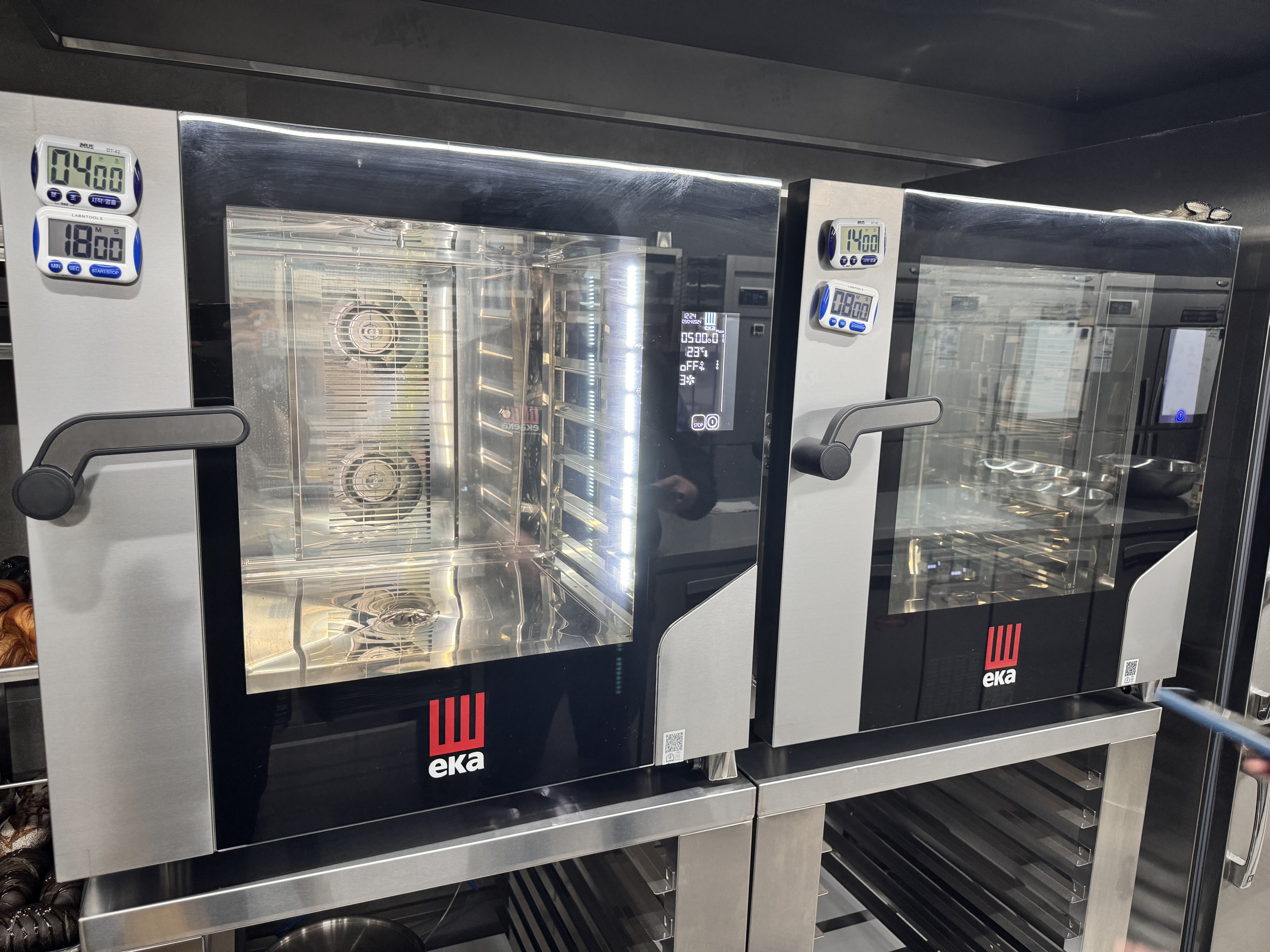 에카오븐 6단 업소용오븐기 대형 컨벡션 콤비 스팀 제과제빵 구이 급식 664BM 블랙마스크