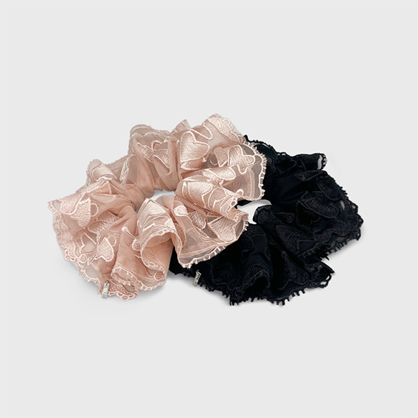 [장폴클라리쎄] 하트 시스루 스크런치 JP-25-035S : 현대Hmall