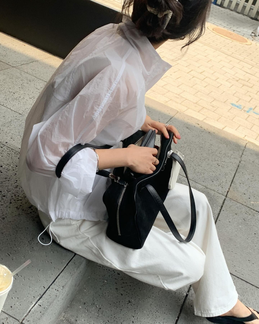 [💗바람막이] 런던레이스 드로우 시스루 나일론 점퍼 3color 상세 이미지 41