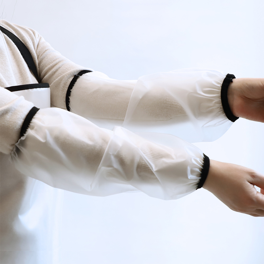 투명 방수 앞치마 비닐 청소 주방 애견미용 공방 작업용 식당 화방