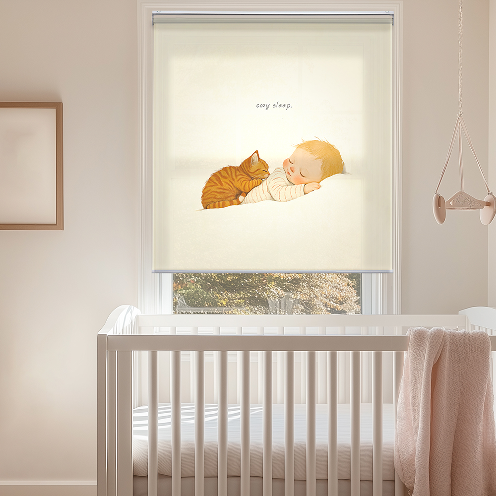 아라크네 롤스크린 아이방 실사 블라인드 아기방 창문 거실 나무풍경 30x30