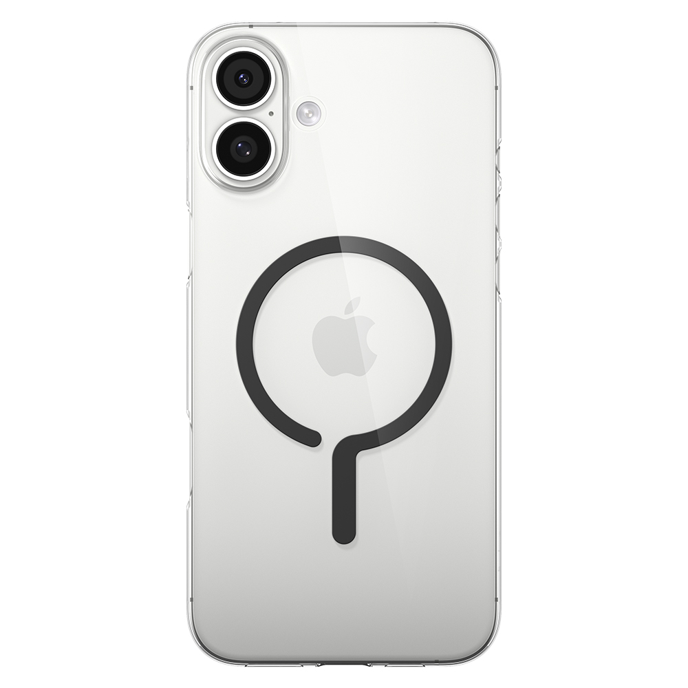 아이폰 투명 맥세이프 케이스 에어스킨원탭메탈링맥핏 블랙, 아이폰16