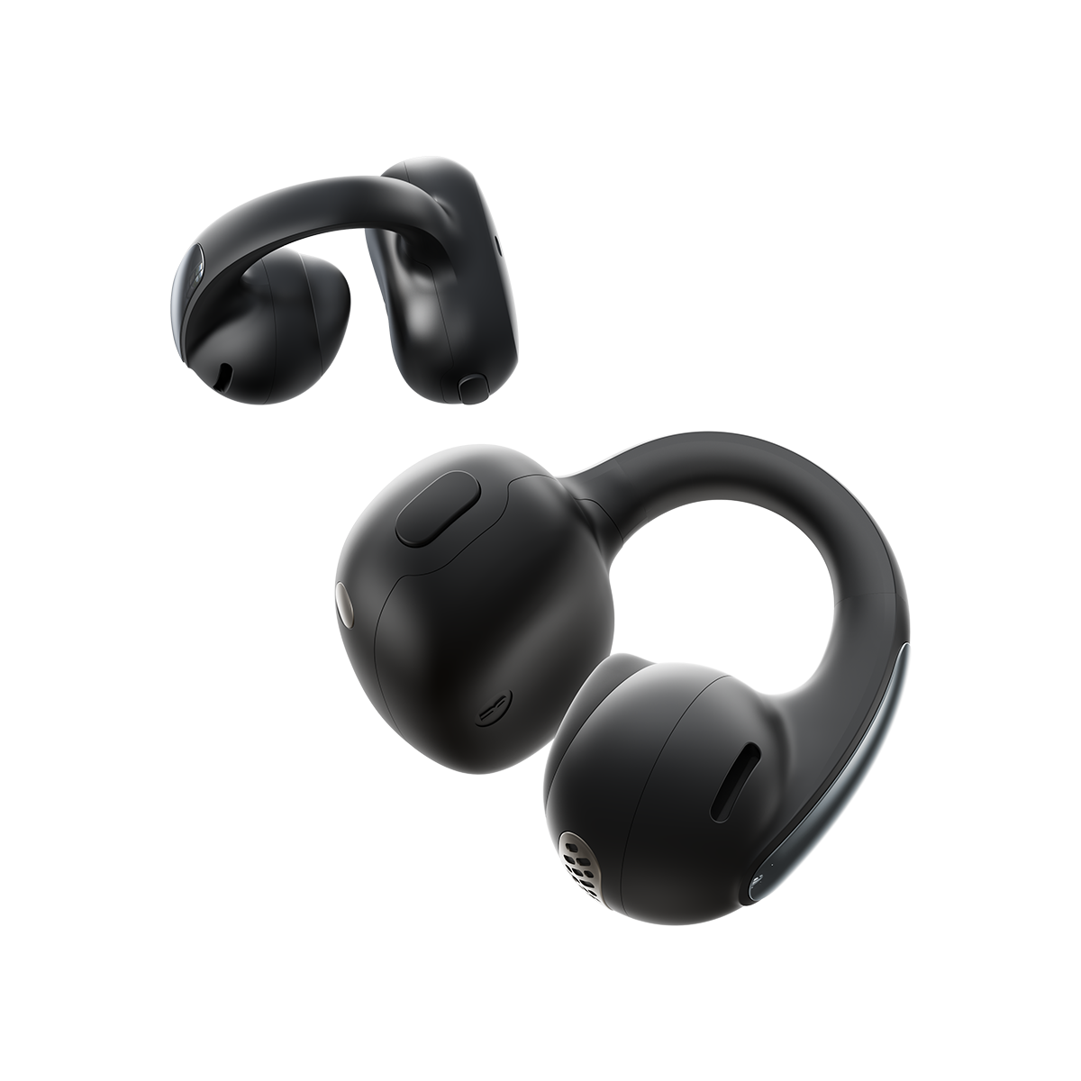 [50170] 베이스어스 블루투스 이어폰 무선 오픈형 러닝 클립형 런닝 귀걸이형 MC1 블랙