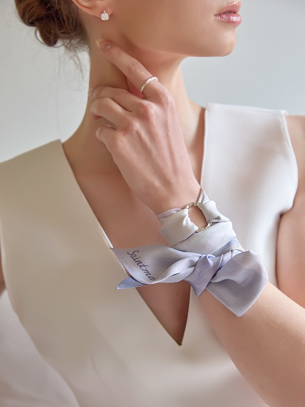 세인트메리 실크 아망 트윌 스카프