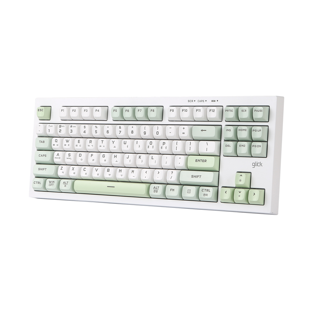 지클릭커 사일런스 M 무소음 풀윤활 무선 블루투스 키보드 방수 충격방지 Greenwich RC1 87키, 멤브레인 - 상세 이미지 2