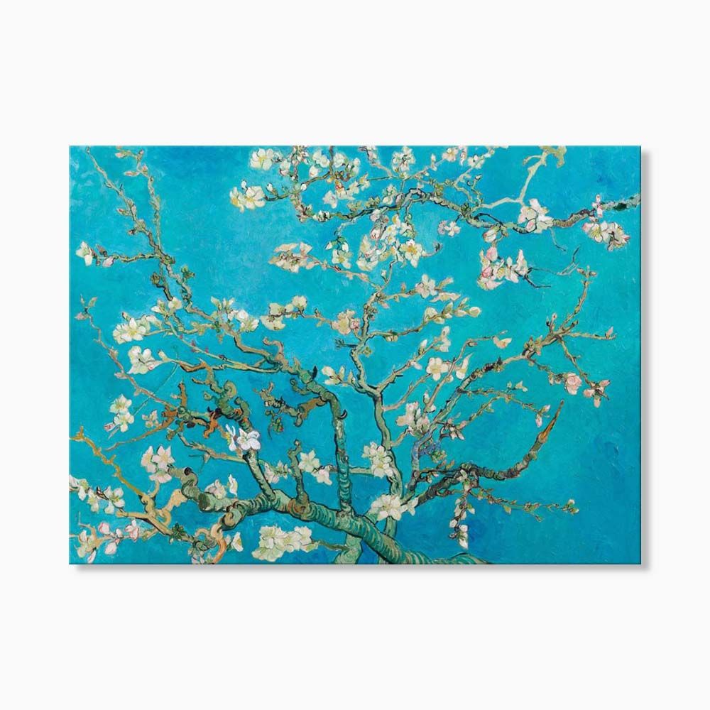 빈센트 반 고흐 꽃피는 아몬드나무 100 x 80cm 대형 캔버스 명화 그림 인테리어 액자 - 상세 이미지 3