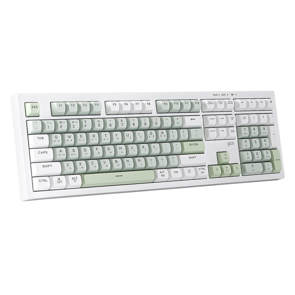 지클릭커 사일런스M 무소음 풀윤활 무선블루투스 키보드 방수 충격방지108 Greenwich RC2, 멤브레인 - 상세 이미지 2