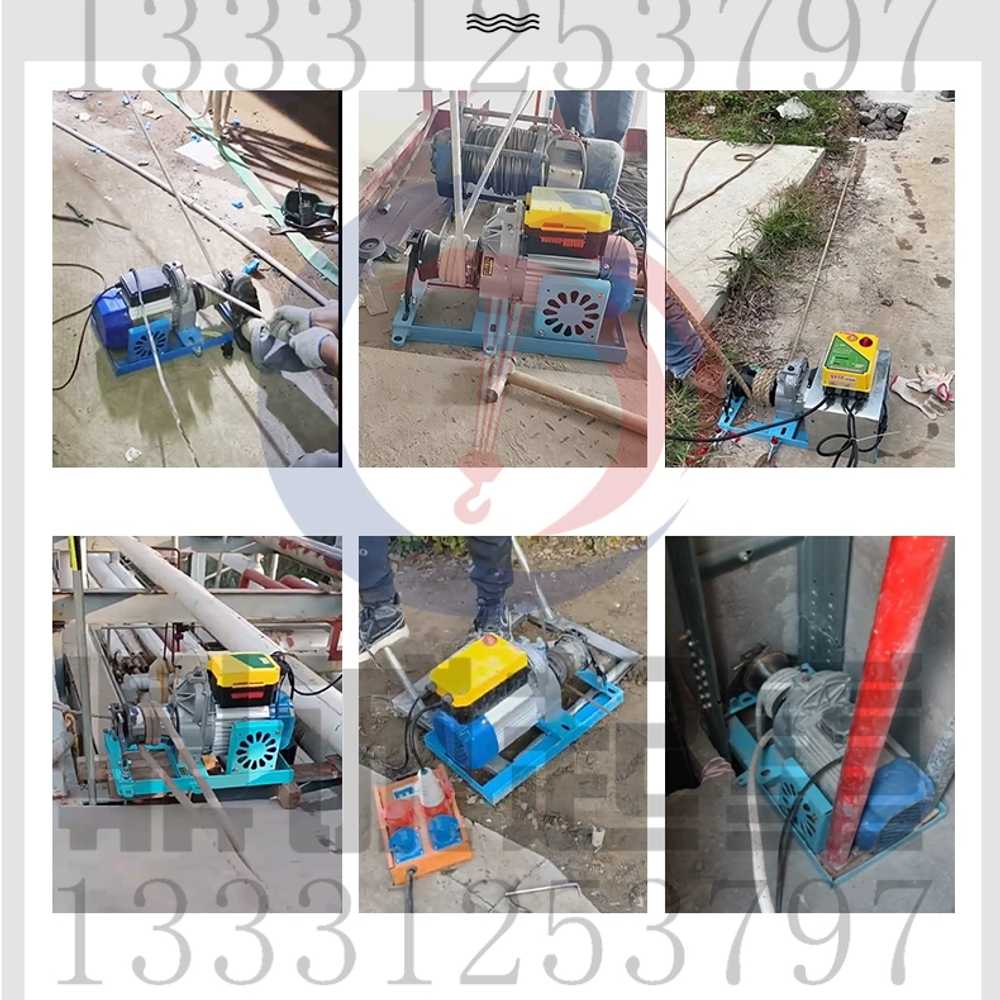 케이블 윈치 견인 와이어 크레인 권선기 도비업체 220V 1t 유선 - 상세 이미지 5