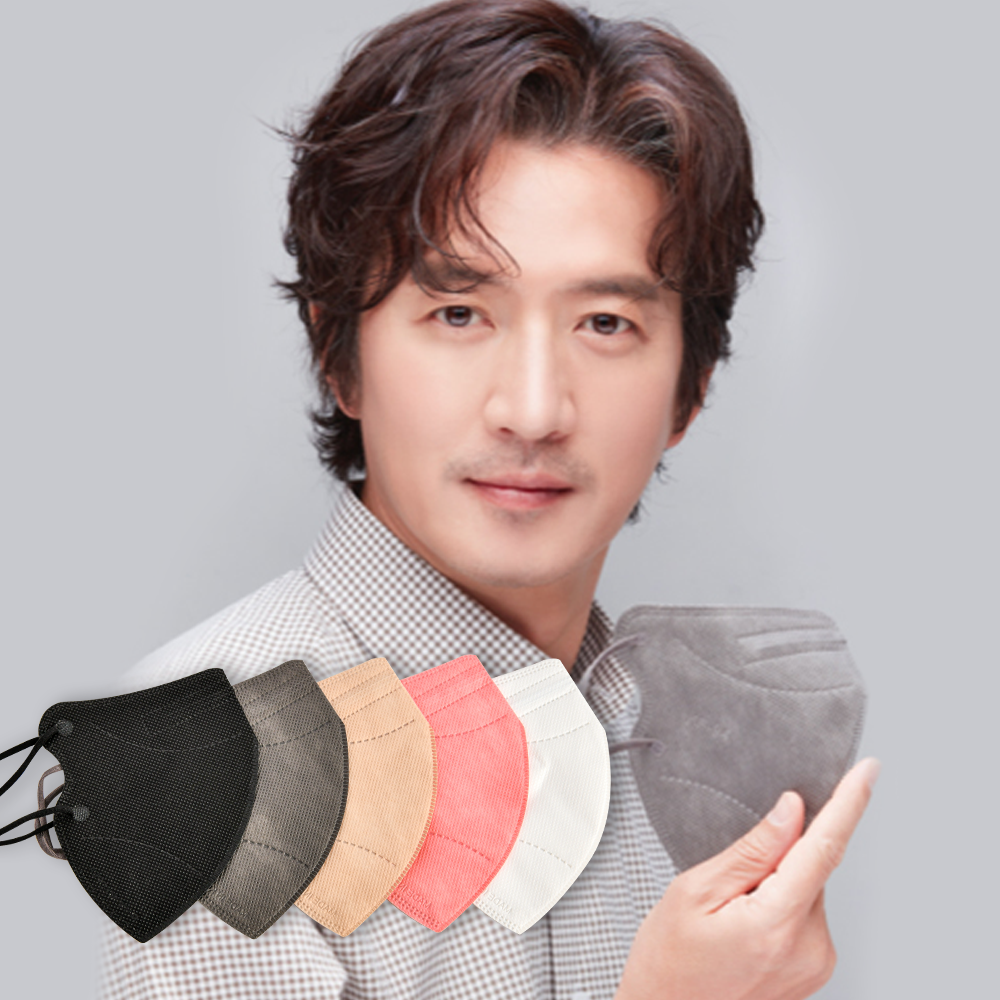 케이바이오 KF94 마스크 새부리형 귀편한 비말 마스크 L(대형), 베이지, 100개