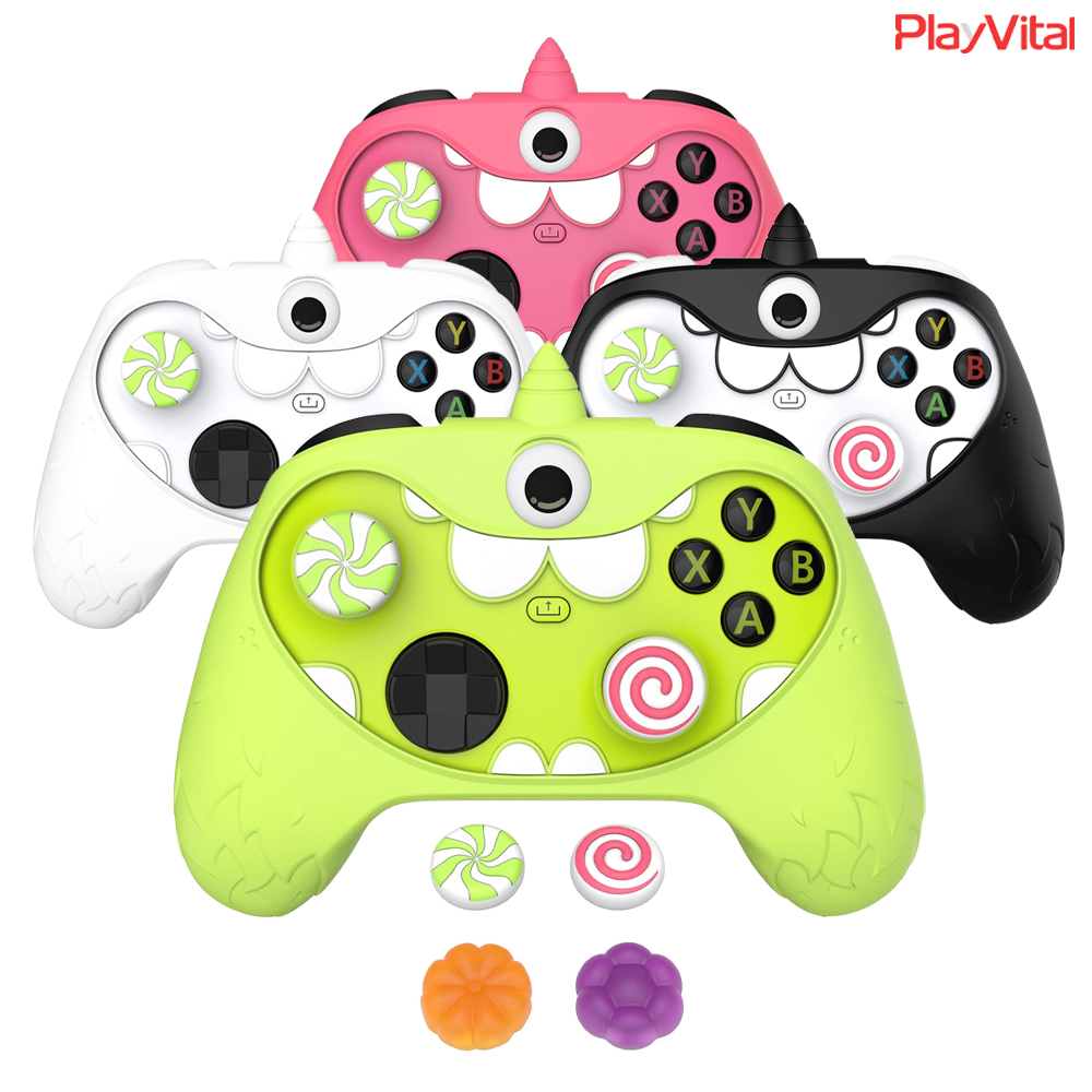 엑박패드 케이스 XBOX 4세대 컨트롤러 PlayVital 몬스터 커버 - 상품 이미지