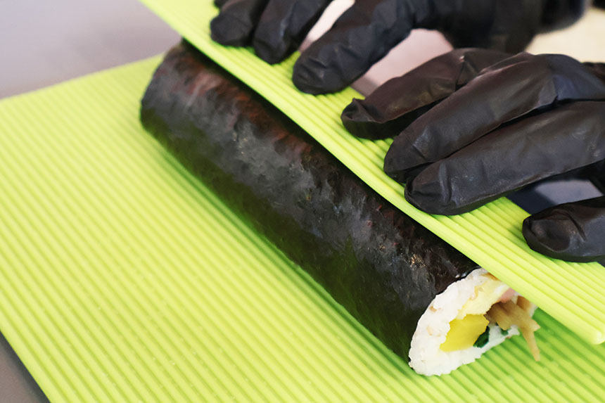 헤스타 100%국산 실리콘 김밥말이 간편 김밥틀 김발 캠핑 식기세척기 식세기 열탕소독 가능 - 상세 이미지 2