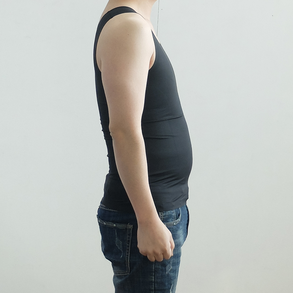 뉴싸인 남자보정속옷 나시 민소매 뱃살 복부 가슴 이너웨어 - 상세 이미지 3