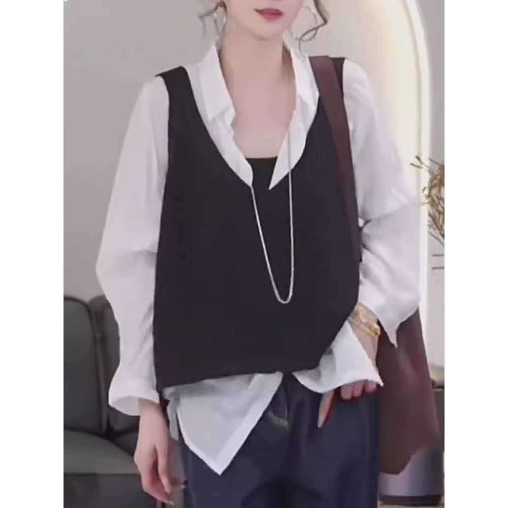 뷔에스트 드뮤어룩 봄 여름뜨게조끼 손뜨개 시스루 - 상세 이미지 2