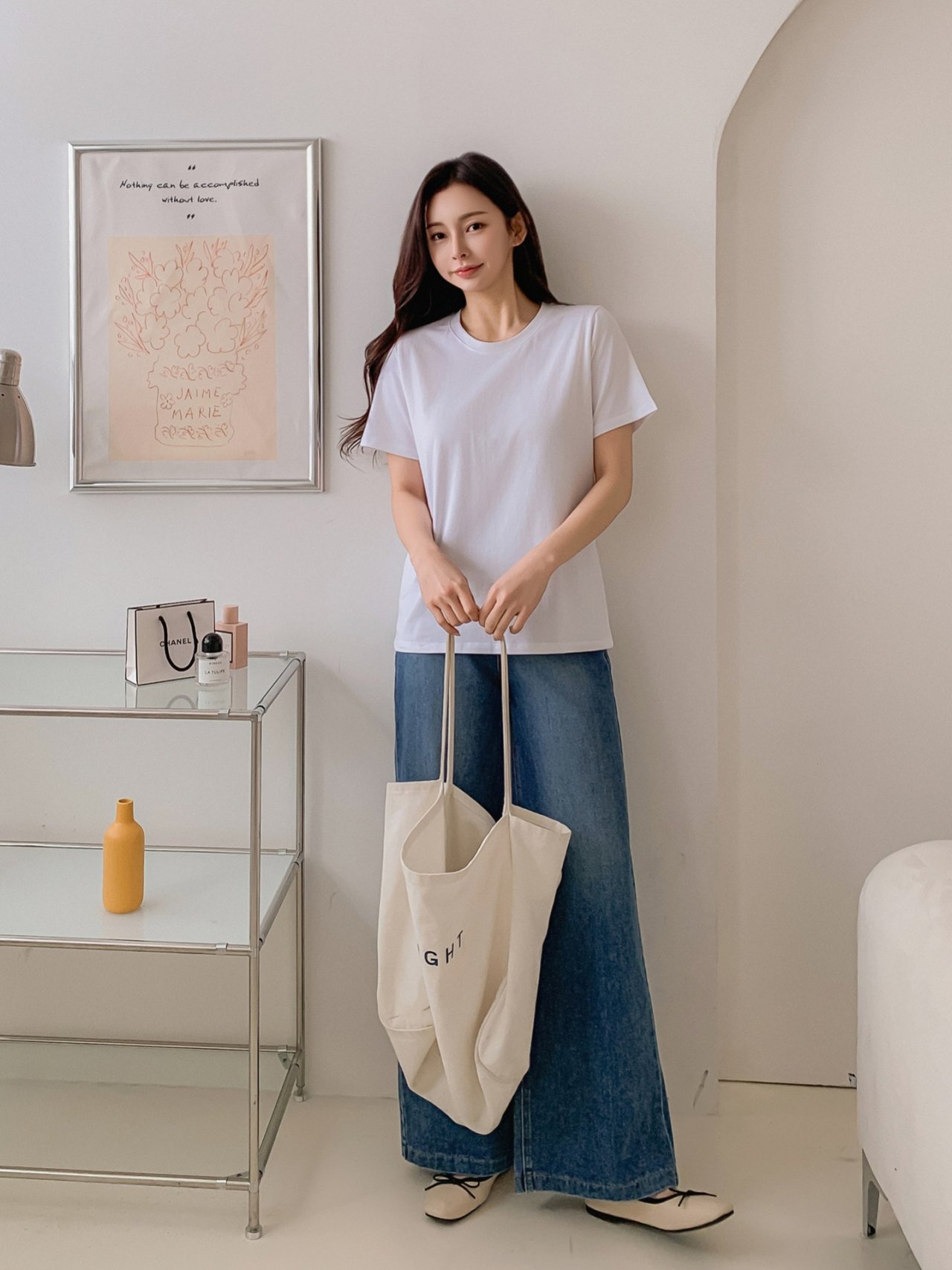시즈 모달 스판 반팔 티 이너 기본 라운드넥 레이어드 여성 면 티셔츠 - 상세 이미지 5