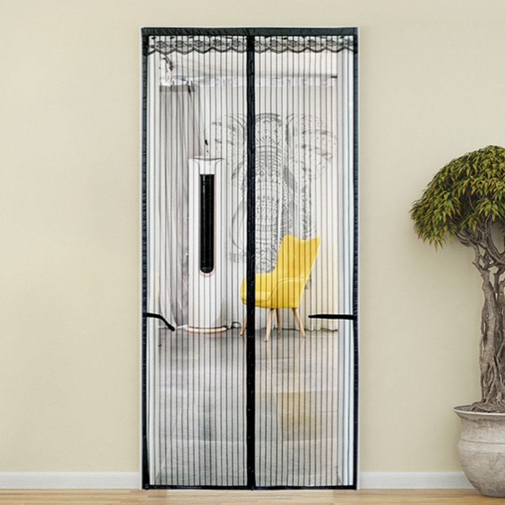 스트라이프 자석모기장 미세 현관모기장 방문 문틀 방충망