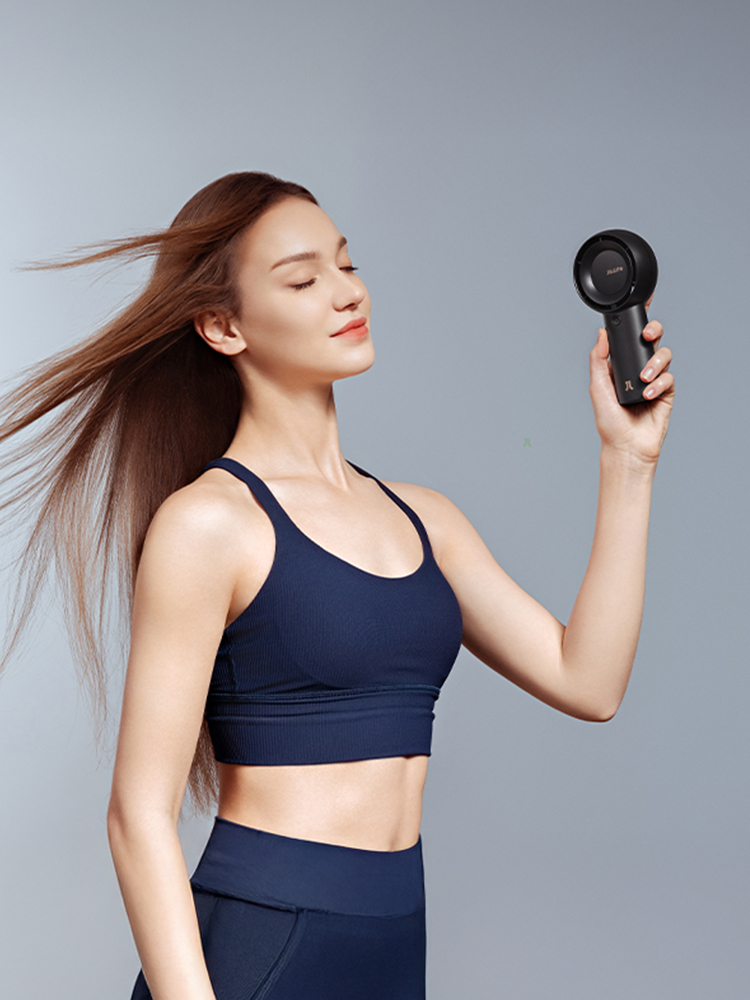 6000mAh 휴대용 무선 선풍기 미니 선풍기 손풍기 LIFE5 plus 블랙 이미지 6