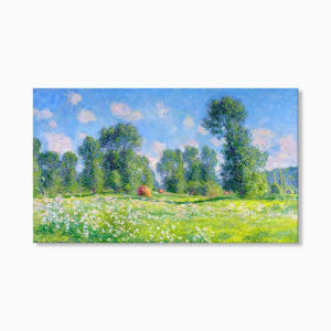 모네 지베르니 봄의효과 120 x 70cm 대형 캔버스 명화 액자 풍경화... 솔직 후기 | 실제 배치 사진 포함 - 상품 이미지 3