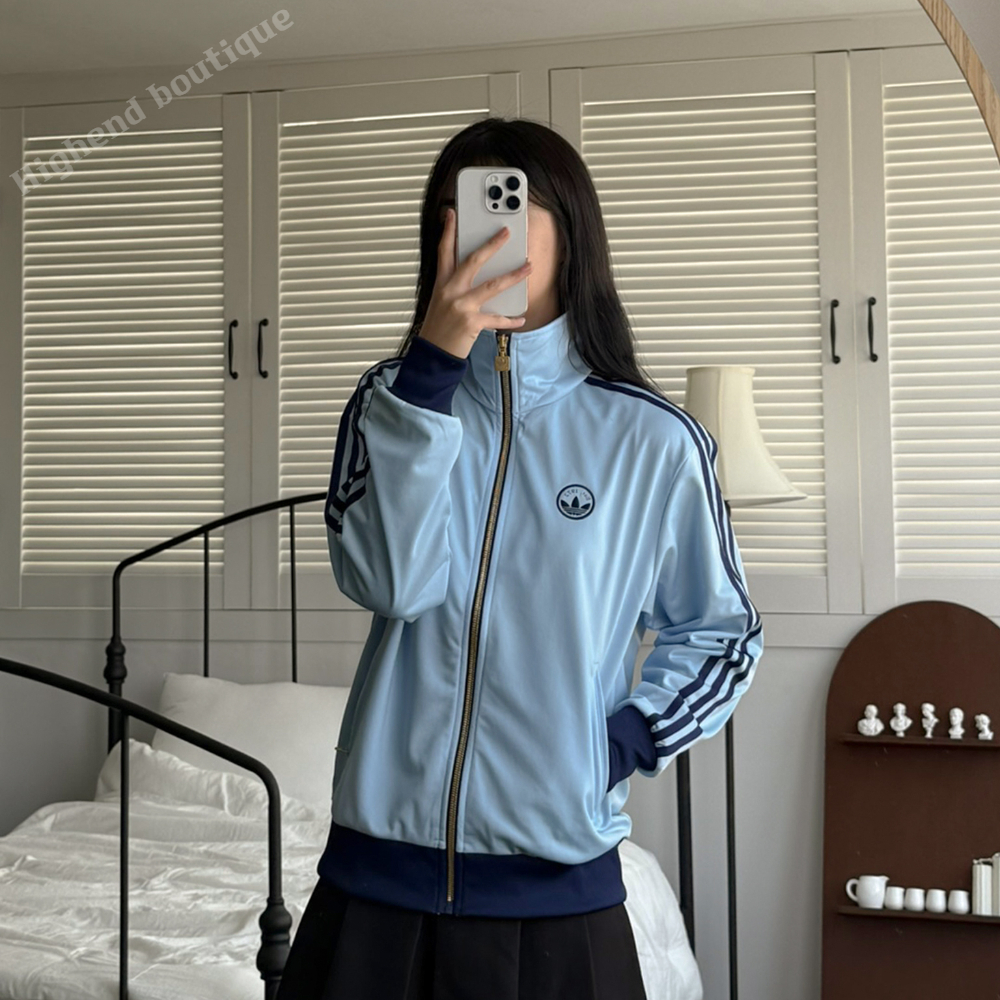 아디다스 져지 저지 트레이닝복 트랙탑 츄리닝 스카이블루, S - 상세 이미지 4