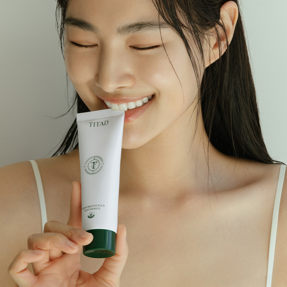 티타드 프레시 브레스 플러스 치약 180g 3개 고불소치약 구취제거 이미지 3