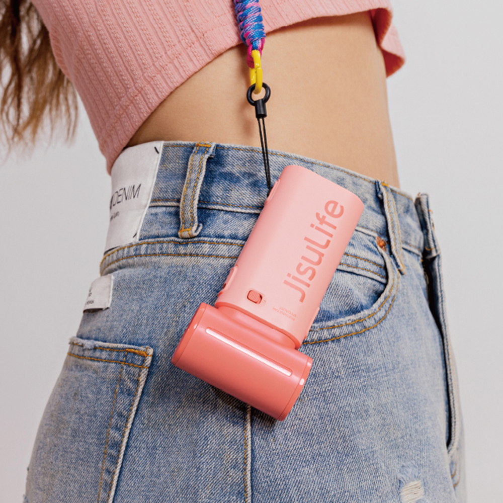 지수라이프 BLDC 휴대용 선풍기 무선 손풍기 Life9 클라우드 핑크 (5000mAh) - 상세 이미지 3
