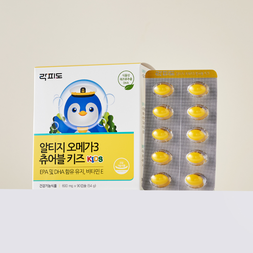 어린이 오메가3 락피도 rTG 오메가3 츄어블 키즈 오메가3 오메가3 사용후기