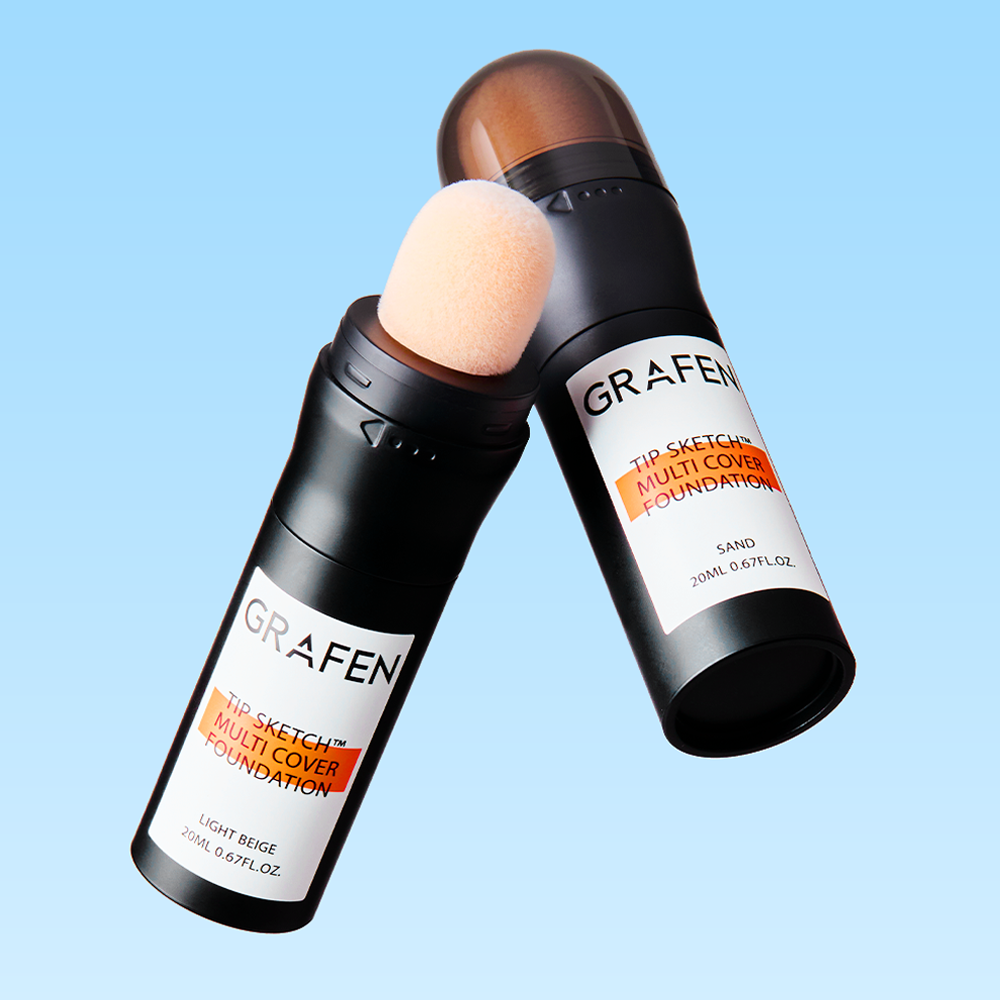 [슈퍼적립]그라펜 팁 스케치 멀티 커버 파운데이션 20ml(SPF 50+) +여분스펀지 1개