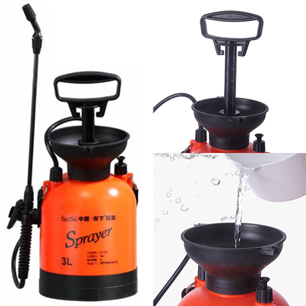압축 자동 분무기 3L 원예 화분 텃밭 소독 방역 미세 분사기 세차 농약 제초제 농사 휴대용 압축분사 살포기 식물 조리개